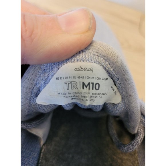 RARE Allbirds Tree Runners Whitecap Blue Limited Edition Men's Size 10 HTF - Picture 5 of 6